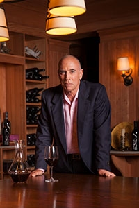Michael Mondavi in his wine cellar