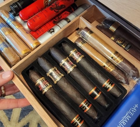 Assortment of cigars available with the Cigar Experience at Cress on Oak Creek