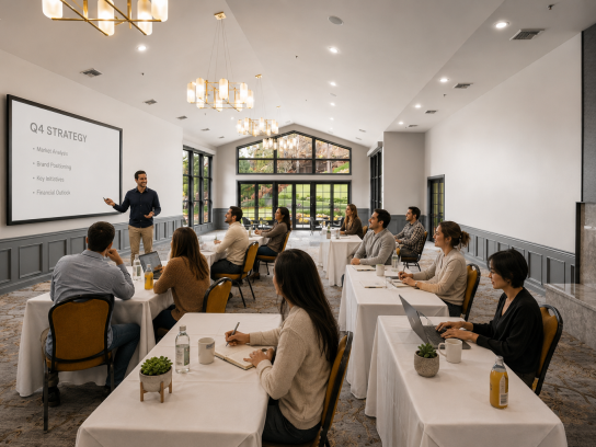 Garden Ballroom with Meeting in Session