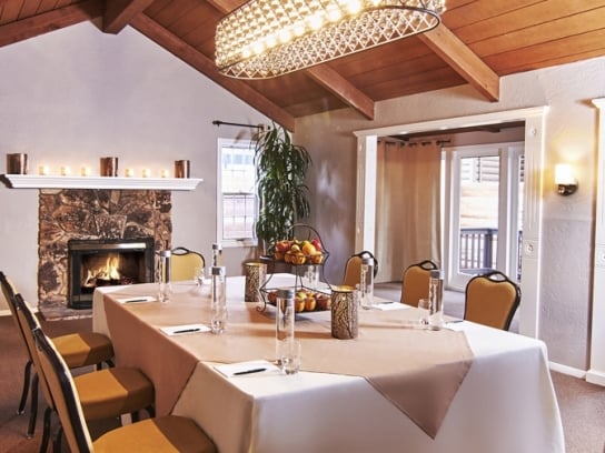 small table and chairs in Artist's Cottage venue