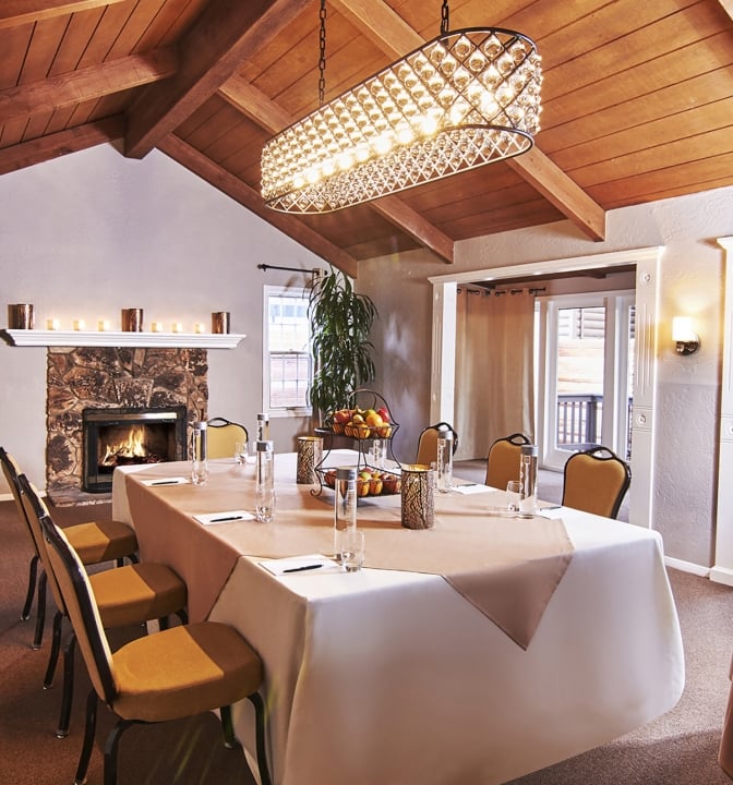 small table and chairs in Artist's Cottage venue