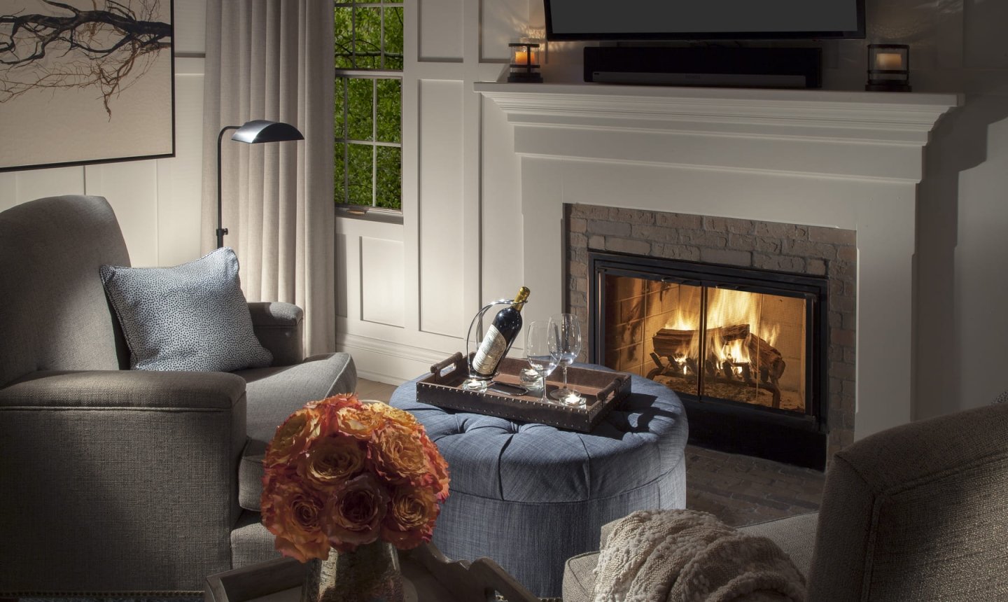 Garden Cottage Fireplace