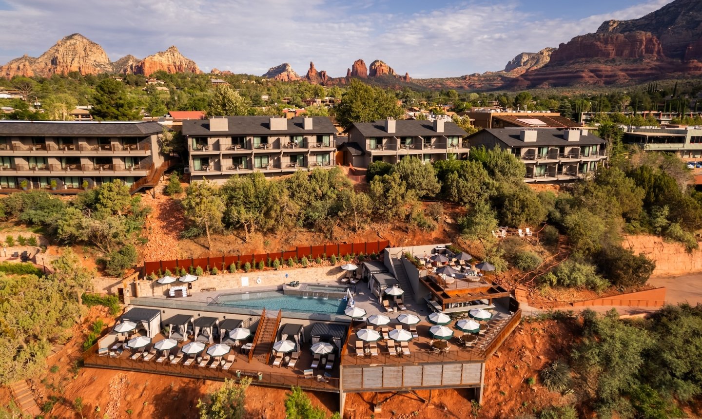 Duck Pond Pool drone image