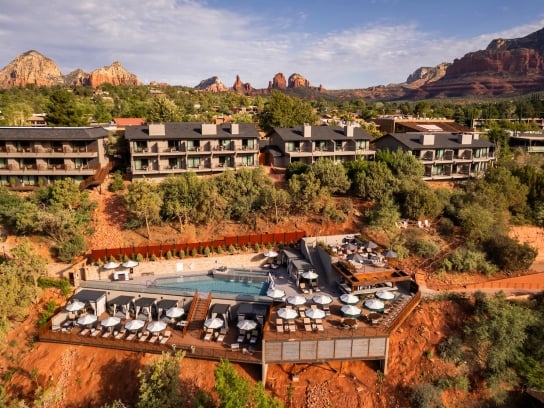 Duck Pond Pool drone image