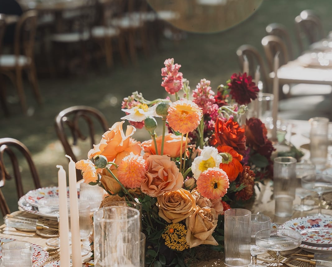 Patton & Lexi Wedding Dinner Setup