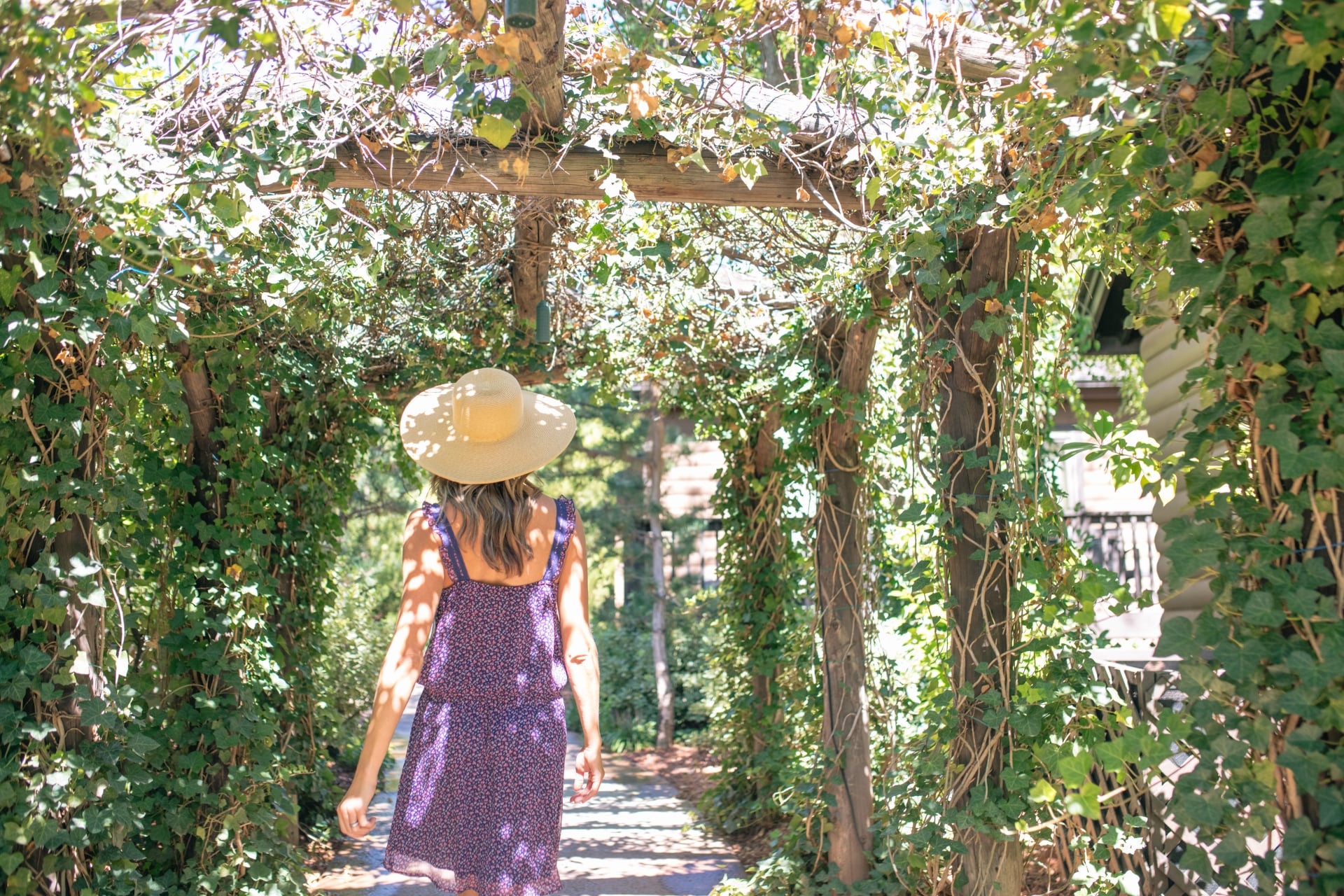 Woman Walking Grounds