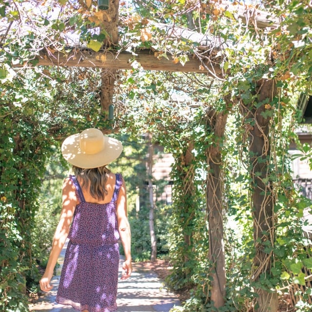 Woman Walking Grounds