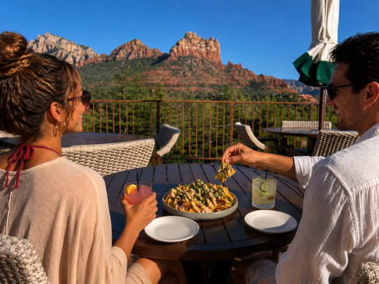 Couple at Duck Pond_Dining
