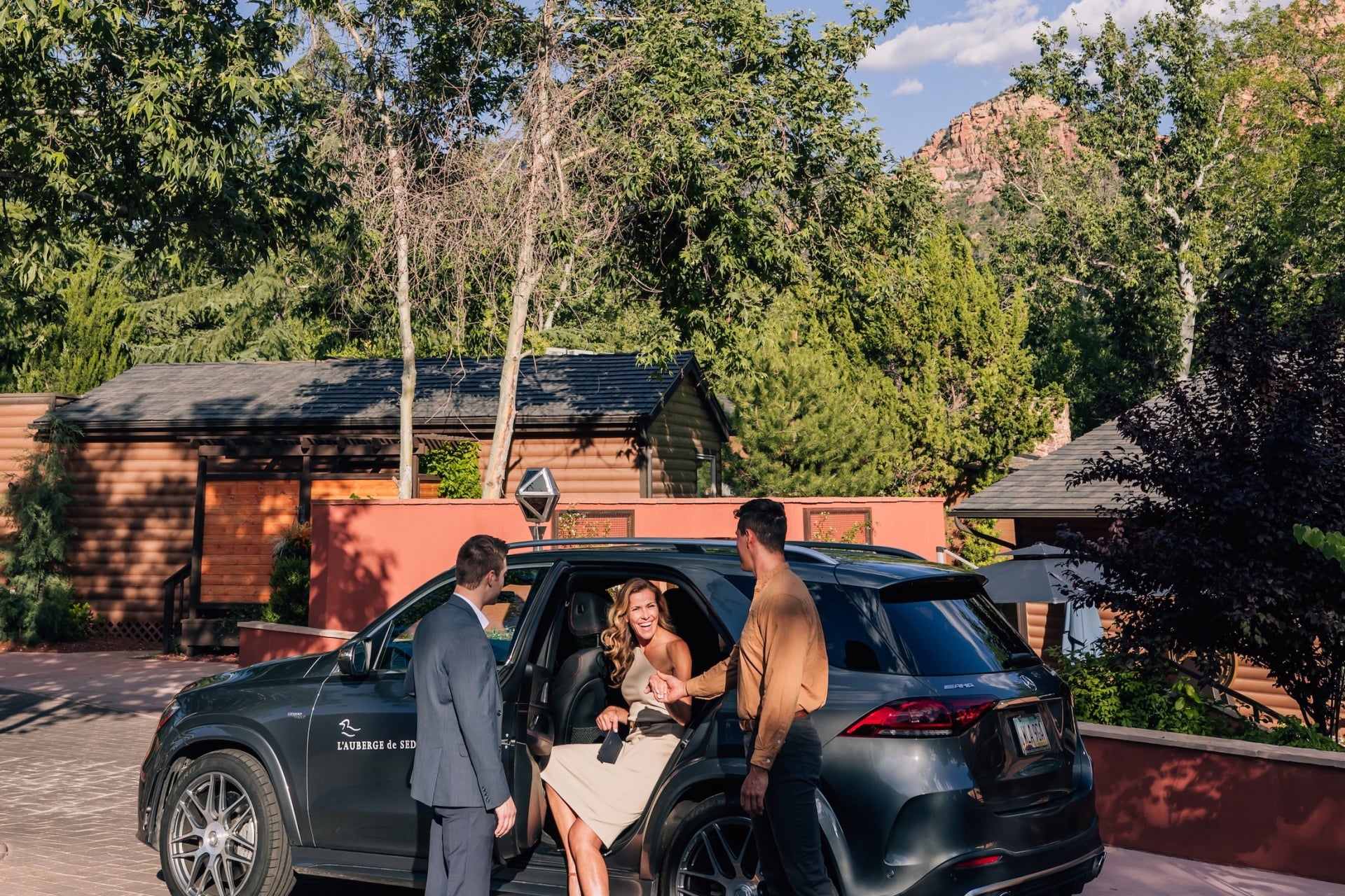 House Car with Guest at Valet