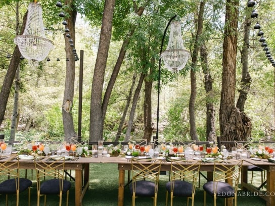 Cottageside Lawn Wedding Reception Table